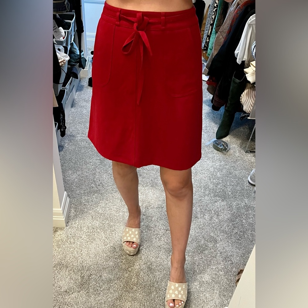 King Louie (French) midi red skirt